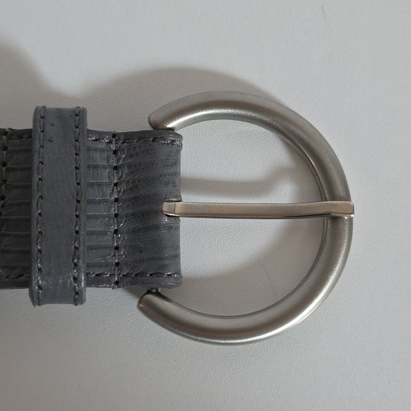 Carlisle Gray Leather Belt.  Size XS main image 5